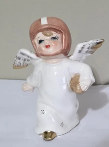 Vtg Boy Angel Football Player A Fine Quality Made in Japan Ceramic 3.5" Tall - Picture 1 of 5