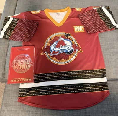 Avalanche Fourth Wing Special Edition Signed Book And Riorson Jersey Size medium - Image 1 of 4