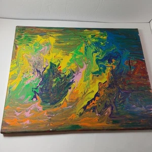 Original Acrylic Painting - 20" X 16" - " Fantastic Voyage " - Michael Wise... - Picture 1 of 11