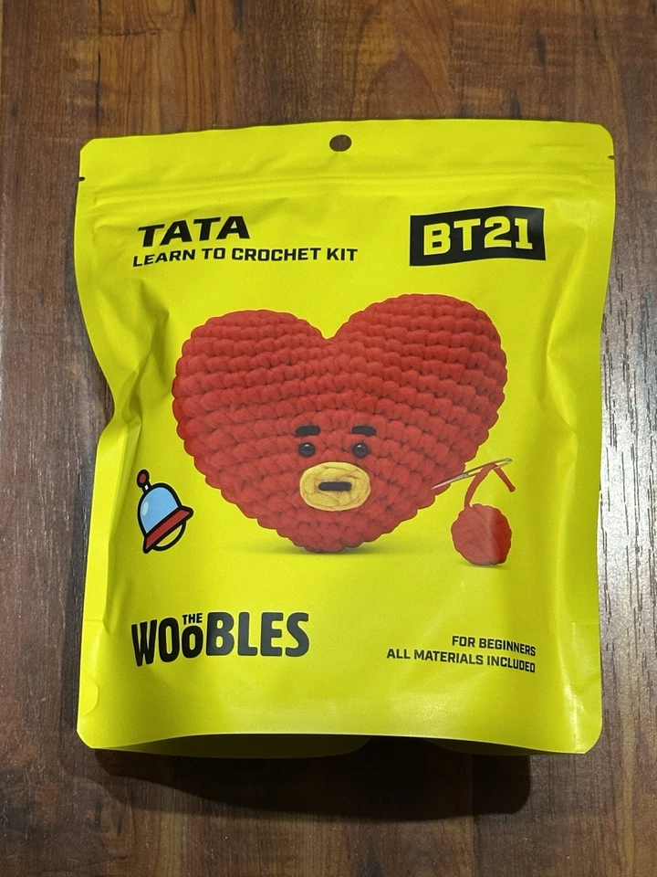 Woobles TATA Red Heart BT21 набор для начинающих научиться вязать крючком - новый - бесплатная доставка - Изображение 1 из 4