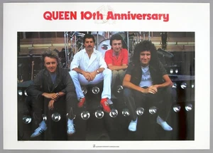 QUEEN – rare vintage original 1982 Elektra/Warner-Pioneer promo poster (A1) - Picture 1 of 3