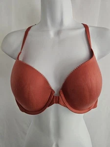 Reggiseno Victoria's Secret donna arancione chiusura davanti racer dietro taglia 36C - Foto 1 di 9