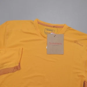 Simms Solarflex Crew Sunrise/Sun Glow Anti-Odor Stain Resistant Men's Size M - Picture 1 of 8