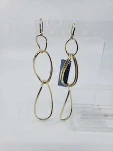 new ippolita 18K Glamazon Long Wavy Snowman Earrings FISHHOOK $3000 HIGH GLOSS - Picture 1 of 10