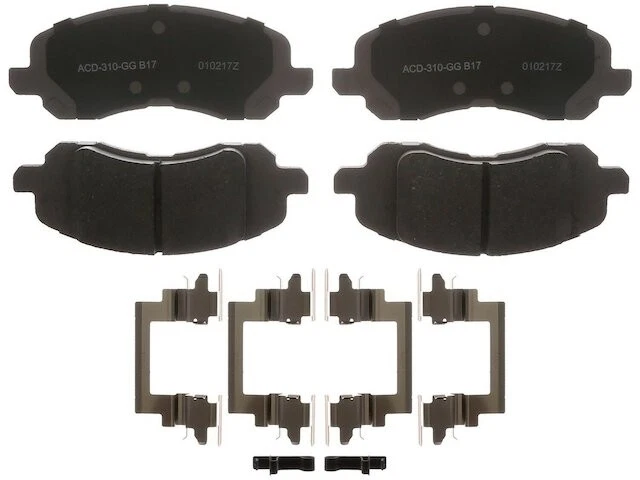 Front Brake Pad Set For 2009-2017 Jeep Patriot 2010 2011 2012 2013 2014 GP756GY - Image 1 of 1