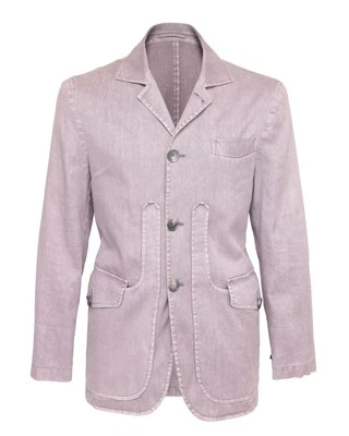 NWT EIDOS by ISAIA JACKET lavender stretch linen cotton luxury Italy 48 - Image 1 of 4