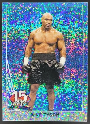 2025 Leaf 15th Anniversary NSCC Wrapper Mike Tyson 1990 Sparkles Platinum /5 LS - Image 1 of 4