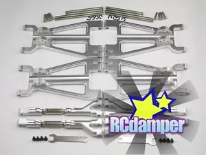 GPM ALUMINUM F+R UPPER+LOWER ARM S HPI 1/8 SAVAGE 21 25 SS 3.5 4.6 FLUX X XL - Picture 1 of 1