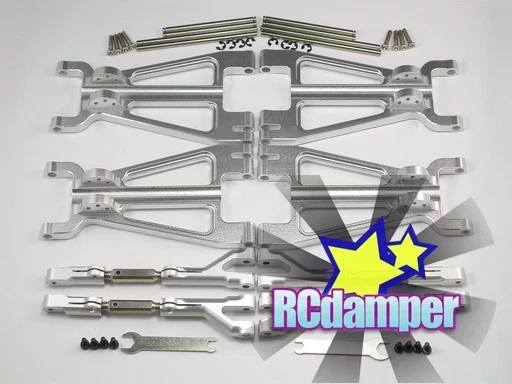 GPM ALUMINUM F+R UPPER+LOWER ARM S HPI 1/8 SAVAGE 21 25 SS 3.5 4.6 FLUX X XL - Image 1 of 1