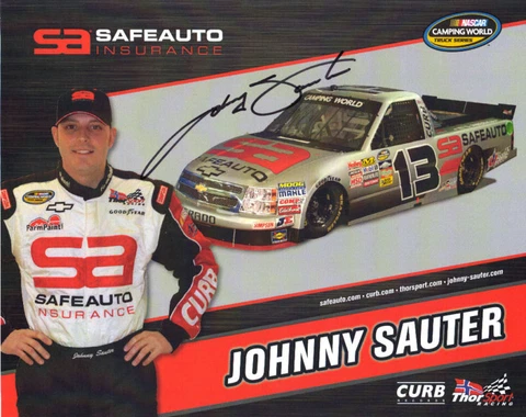 JOHNNY SAUTER 2011 SIGNED SAFE AUTO #13 CWTS POSTCARD Cover