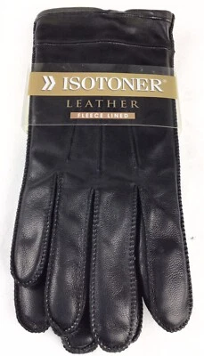 Guantes de cuero Isotoners forrados de vellón Foto 1 de 2