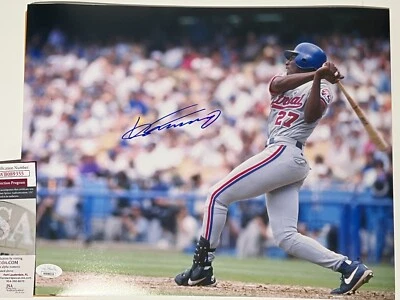 VLADIMIR GUERRERO SR. Signed Autographed Auto 11x14 Photo Montreal Expos JSA COA - Image 1 of 3