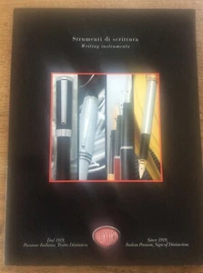 Rare Vintage Italian AURORA Pen Strumenti Sales Launch Brochure Catalogue - Picture 1 of 5