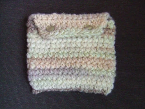 Kleine Tasche in die Tasche Utensilotasche Häkeltasche Handarbeit beige - Bild 1 von 5
