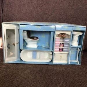 Hickleton interiors bathroom dolls house set miniature furniture Toilet Etc - Picture 1 of 15