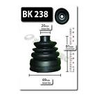 SHAFTEC Bellow Kit, drive shaft BK238 FOR Samara Genuine Top Quality