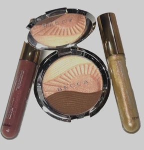 Becca LOT OF 3 Endless Bronze & Glow Highlighter Powder & 2 Full Size Glow Gloss - Picture 1 of 1
