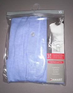 DAMART BOXER THERMOLACTYL DEGRE 3 COLORIS BLEU LILAS STRETCH TAILLE XS - Picture 1 of 9