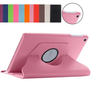For Samsung Galaxy Tab A 10.1" T510 Tablet Leather Folio Stand Swivel Case Cover - Picture 1 of 83