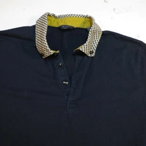 POLO TED BAKER LONDON DESIGNER Uomo M/3 Blu Navy - Foto 1 di 3