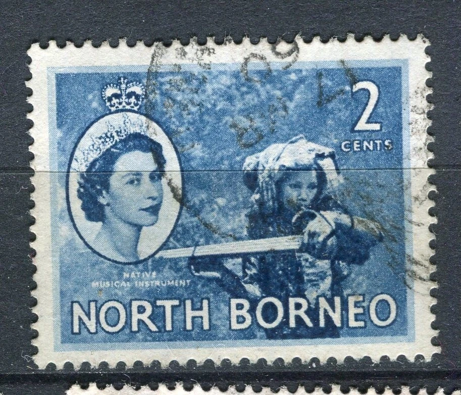 NORTH BORNEO; 1954 early QEII Pictorial issue fine used 2c. value - Image 1 of 1