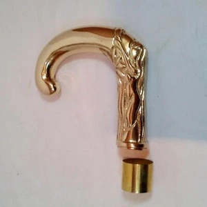 Solid Brass Designer Handle Victorian Vintage For Wooden Walking Cane /Stick New - Picture 1 of 4