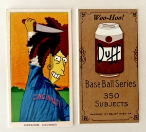 T206 Sideshow Bob Simpsons 2-Sided T206 Tobacco Parody Card | Art Fromme - Picture 1 of 1