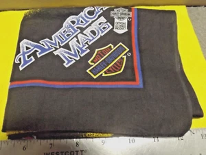 Vintage Harley Davidson Motorrad Bandanna Schal USA 1980er New Old Stock - Bild 1 von 6