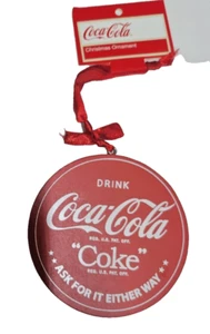 Neu Cola Holz Ornament Weihnachten Ferienzeit Sammlerstück Lic Coca Cola - Bild 1 von 4