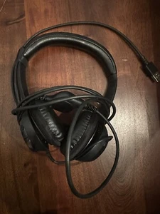 Logitech Logi USB Headphone Headset Mic Wired Black Volume Control Gaming - Picture 1 of 5