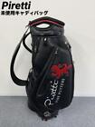 Piretti golf bag caddy bag Staff bag tour bag black rare japan unused