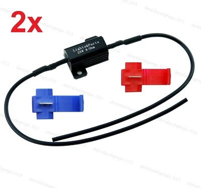 1Paar Lastwiderstand Widerstand CanBus LED Tagfahrlicht TFL Blinker 25W 8Ohm - Bild 1 von 3