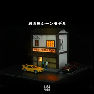1:64 Diorama Car Garage Model Japanese City Street View Building Scene Model Toy - Picture 1 of 35