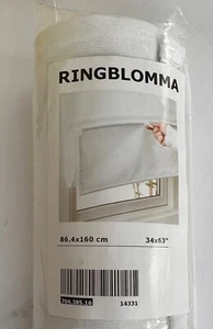 Ikea RINGBLOMMA Romana Privacidad Persiana Pantalla Blanca 34" x 63" NUEVO EN PAQUETE - Imagen 1 de 4