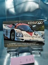 Porsche 962C KENWOOD 24 Heures Du Mans Telephone Card Japanese  203