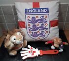 England Euros Football Three Lions Fan Bundle Cushion Toy Clapper Car Mascot 