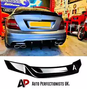 Mercedes C-Klasse Coupé W204 Heckglanz schwarz Entenschwanzstiefel Spoilerflügel Karosseriebausatz - Bild 1 von 12