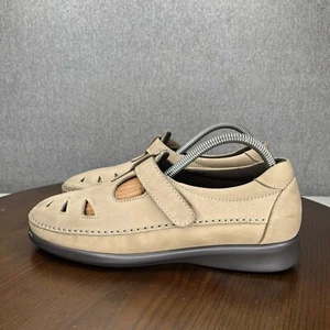 Scarpe comode SAS Tripad da donna taglia 10W mocassini Mary Jane in nabuk marrone - Foto 1 di 17