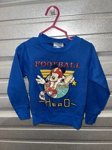 Disney Mickey Mouse Camp Sweatshirt Vintage 80s-90s blue size 4 (WTF6)z - Picture 1 of 2