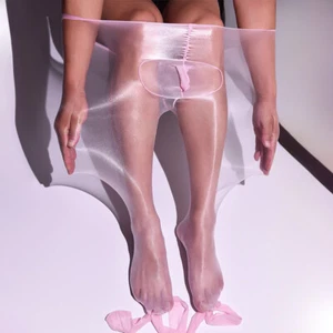 Medias 1D Super Delgadas Bolsa Elástica Hombres Sexy Brillante Aceite Transparente Pantimedias Medias - Imagen 1 de 45