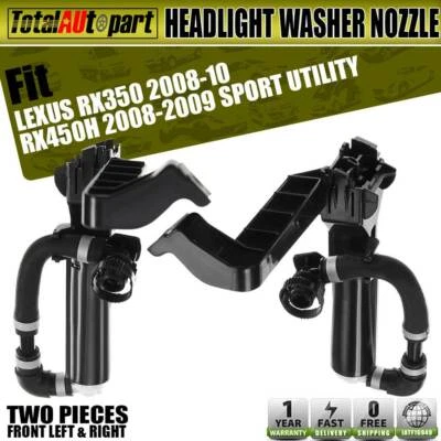 2x Bocal de Lavadora de Farol Frontal Ambos os Lados para Lexus RX350 RX450h 2010-2015 SUV - Imagem 1 de 4