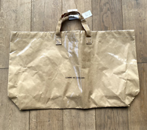 Comme des garcons paper PVC tote bag Wide large carry handbag RRP £345 BNWT