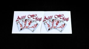 Aces High Nose or Tail Art Decals RC Planes Cars Boats - Picture 1 of 1