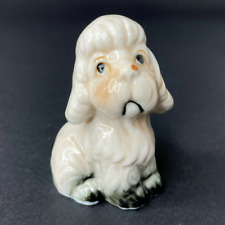 Vintage Small Ceramic Cockapoo Poodle Cocker Spaniel Puppy Dog Figurine