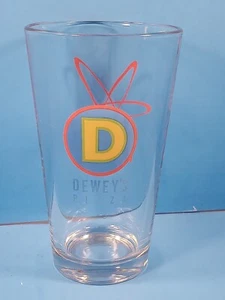 Dewey's Pizza 12 Oz Pint Bierglas Rot Atom Logo - Bild 1 von 5
