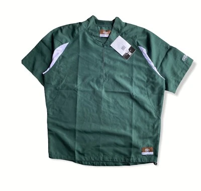 New Louisville Slugger Baseball Half Zip Shirt Green Mens Size Medium - Image 1 of 3