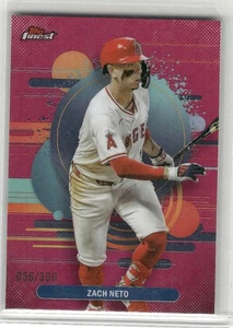 2025 Finest Zach Neto /300 Magenta Los Angeles Angels Topps #166 - Picture 1 of 2