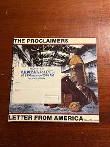 The Proclaimers Letter from America Band Version Picture Sleeve 45 rpm Record - Bild 1 von 3