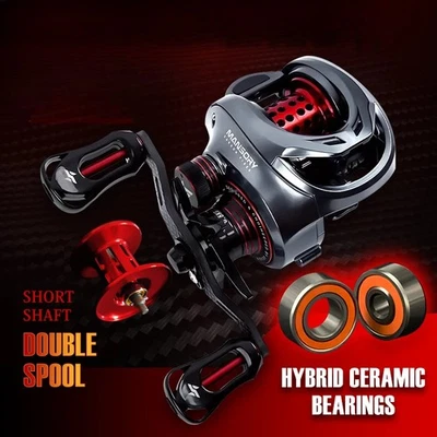 Carretel de pesca isca 146g carbono ultraleve 11+1 7.3:1 HSRatio cerâmica híbrida - Imagem 1 de 4