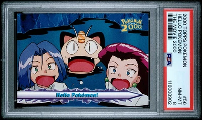 Pokemon Card Hello Pokemon! #56 Team Rocket Topps Movie Edition PSA 8 NM-MT - Image 1 of 2